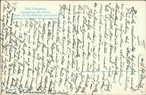 Postcard Bad Flinsberg Świeradów-Zdrój Stadt 1935
