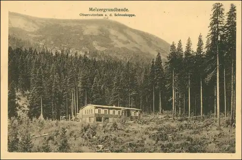 Krummhübel Karpacz Melzergrund (Riesengebirge/Karkonosze/Krkonoše) 1924