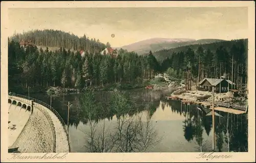 Postcard Krummhübel Karpacz Talsperre - Restauration 1925