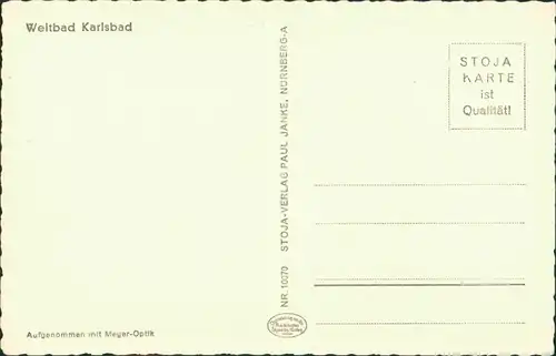 Postcard Karlsbad Karlovy Vary Promenade beim Sprudel 1930