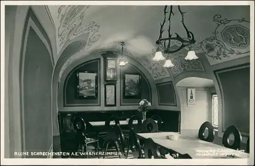 Schreckenstein (Elbe)-Aussig   Ústí nad Labem  Burg   Wagnerzimmer 1930