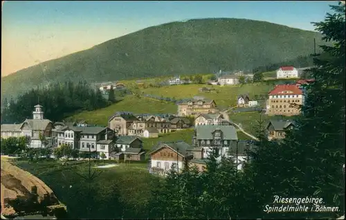 Spindlermühle Špindlerův Mlýn | Spindelmühle Stadtpartie 1912