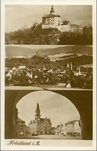 Friedland (Isergebirge) Frýdlant v Čechách 3 Bild: Stadt, Markt 1932