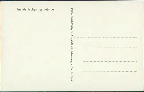 Postcard Bad Flinsberg Świeradów-Zdrój Heufuderbaude Queistal 1929