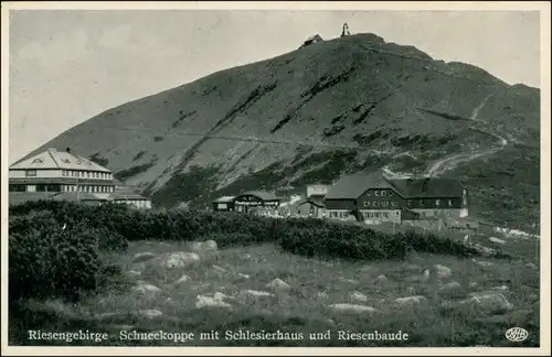 Postcard Krummhübel Karpacz Schneekoppe/Sněžka/Śnieżka 1935