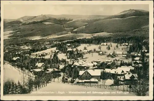 Postcard Schreiberhau Szklarska Poręba Stadt im Winter 1934