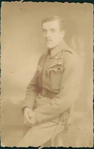  Kunstdruck-Karte Bing, Wien, Porträt Foto Soldat, Mann in Uniform 1913 