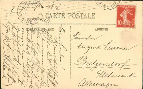 Sainte-Adresse Le Boulevard Maritime  Boulevard Carte Postale Frankreich 1913