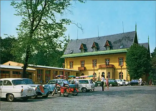 Herrnskretschen Hřensko HŘENSKO Hotel Mezní Louka, CSSR Postkarte Postcard 1985 