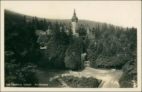 Postcard Bad Flinsberg Świeradów-Zdrój Park am Kurhaus 1930
