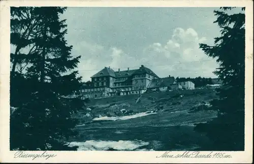 Postcard Schreiberhau Szklarska Poręba Neue schlesische Baude 1929