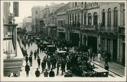 Rio de Janeiro Hauptraße am 1. Tag der Fertigstellung 1930 Privatfoto 