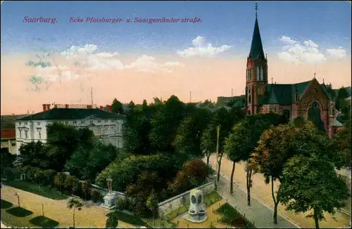 Saarburg (Lothringen) Sarrebourg Pfalzburger- Saargemünder Straße 1915