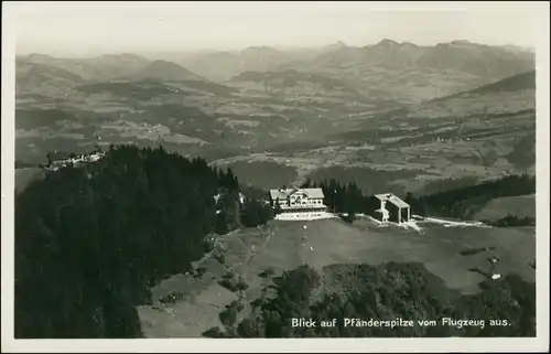 Ansichtskarte Bregenz Luftbild Pfänderspitze 1932