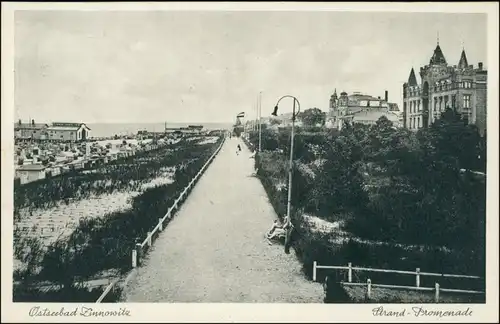 Ansichtskarte Zinnowitz Strandpromenade 1935