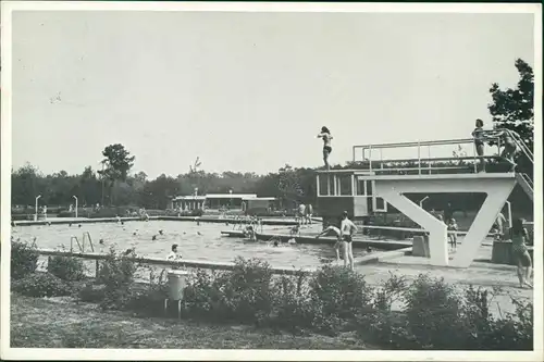 Nistelrode Zwembad "Achter de Berg" Freibad, Schwimmbad Nistelrode Holland 1974 