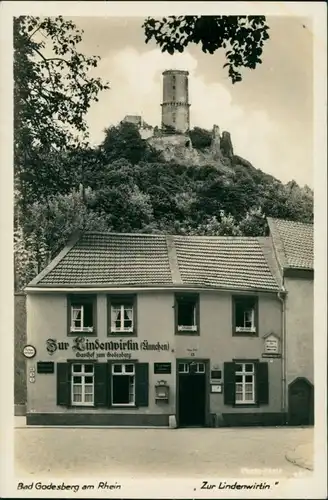 Bad Godesberg-Bonn Strassen Ännchen Gasthof Zum Godesberg / Lindenwirtin 1932