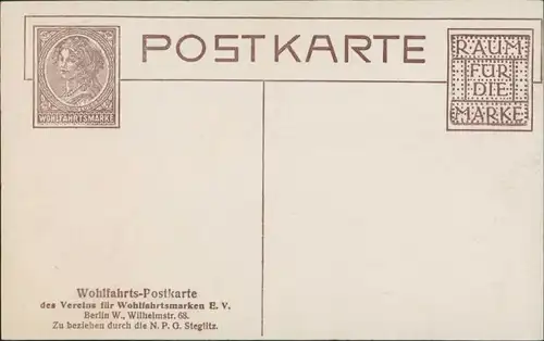  Adel & Monarchie, Frauen-Paar, Wohlfahrts-Verein Berlin Steglitz 1912 