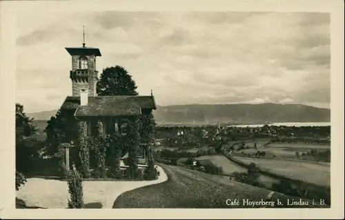 Ansichtskarte Lindau (Bodensee) Cafe Restaurant Hagge 1932