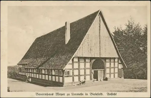 Ansichtskarte Ummeln (Westfalen)-Bielefeld Partie am Bauernhaus 1923