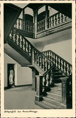 Nümbrecht Oberbergisches Heimatmuseum auf Schloss Homburg Treppenaufgang 1934