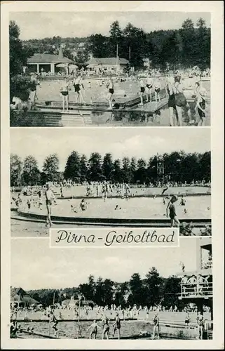 Ansichtskarte Pirna 3 Bild Geibeltbad 1956