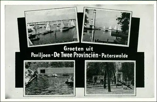 Postkaart Paterswolde MB: Hafen, Schwimmbad 1939