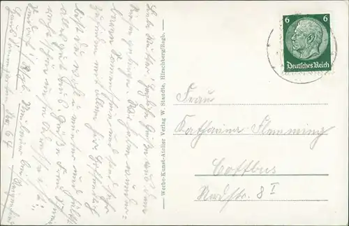 Postcard Seidorf Sosnówka Stadt, Umland, Bauden 1938