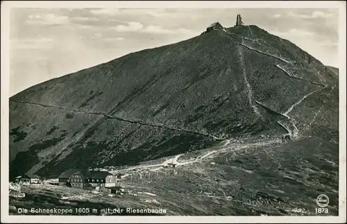 Krummhübel Karpacz Schneekoppe/Sněžka/Śnieżka Wiesenbaude 1935