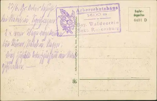 Markt Eisenstein Železná Ruda Bayrisch u. Böhmischer Wald MB 1913