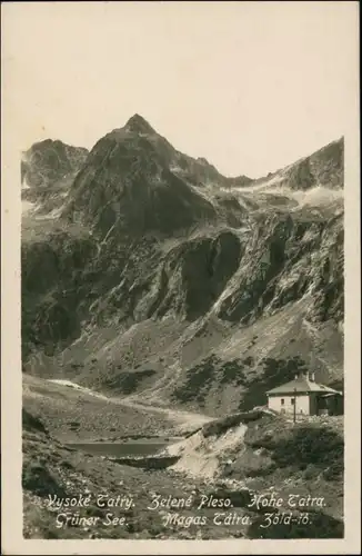 Altschmecks-Vysoké Tatry Starý Smokovec | Ótátrafüred Grüner See 1929