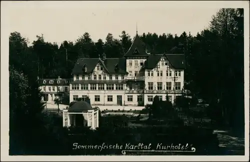 Foto Schluckenau Šluknov Karltal-Kurhotel 1929 Privatfoto