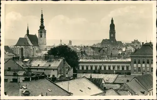 Postcard Proßnitz Prostějov Blick auf die Stadt 1929