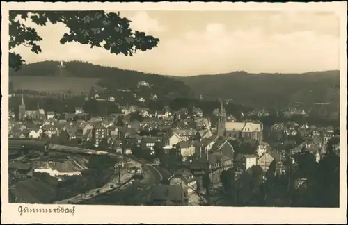 Ansichtskarte Gummersbach Blick auf die Stadt 1938