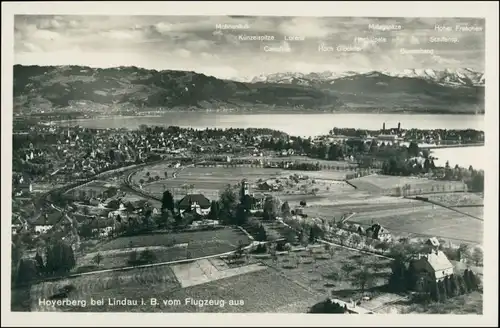 Ansichtskarte Hoyren-Lindau (Bodensee) Luftbild 1932