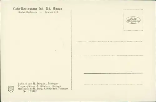 Ansichtskarte Hoyren-Lindau (Bodensee) Luftbild 1932