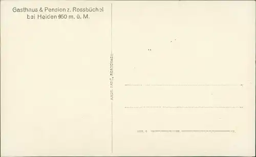 Ansichtskarte Heiden (Bodensee) 2 Bild Gasthaus, Stadt 1929