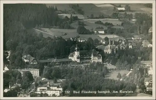 Postcard Bad Flinsberg Świeradów-Zdrój Stadt, Kurhaus 1933