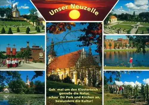 Neuzelle "Unser Neuzelle" Mehrbild-AK ua. Barockpark, Kirche uvm. 2000 