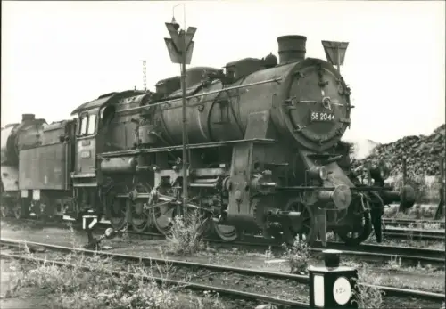 Sammelkarte  Baureihe 58 Eisenbahn Sammlerkarte, Dampflok, Lokomotive 1965 
