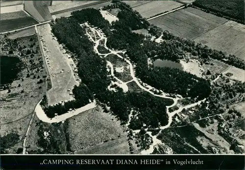 Rolde Drenthe RESERVAAT DIANA HEIDE Camping Luchtfoto/Fliegeraufnahme 1965