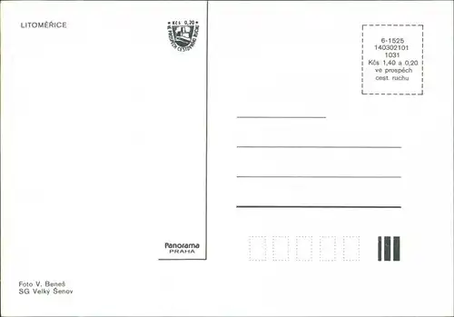 Postcard Leitmeritz Litoměřice 4 Bild: Markt, Schwimmbad 1985