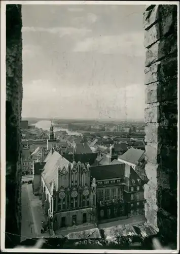 Ansichtskarte Frankfurt (Oder) Blick vom Turm der Marienkirche 1929