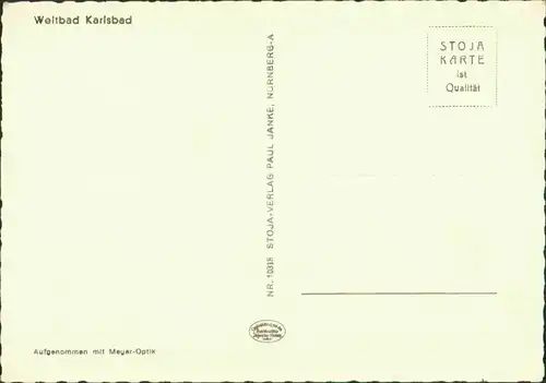 Postcard Karlsbad Karlovy Vary Blick auf die Stadt 1930