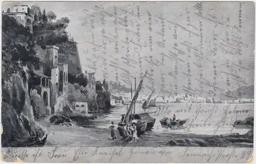 Ansichtskarte  Stadt am See 1913