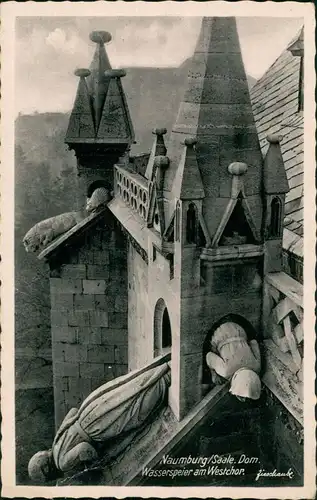Ansichtskarte Naumburg (Saale) Wasserspeicher am Dom 1932 