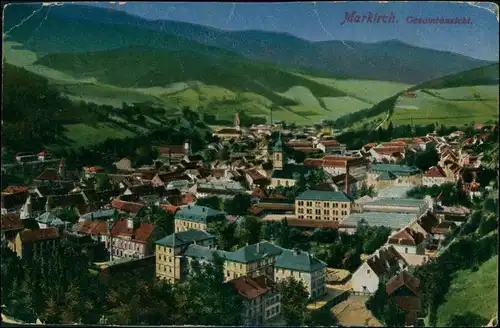 CPA Markirch Sainte-Marie-aux-Mines Stadtpartie 1915