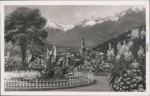 Cartoline Meran Merano Panorama di Merano 1958