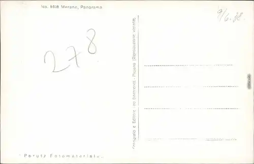 Cartoline Meran Merano Panorama di Merano 1958