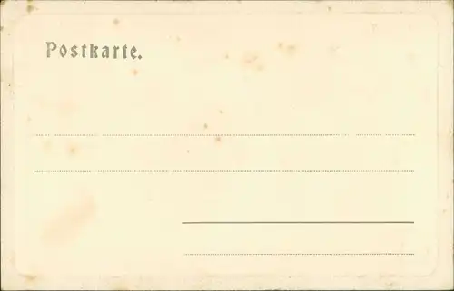 Gablonz (Neiße) Jablonec nad Nisou Straßenpartie an der Kirche 1906 Passepartout